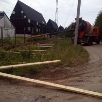 Заливка бетона в д.Паша